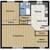 1 Bedroom Apartment with Balcony 1 thumbnail