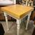 Set of Dining/Kitchen Table with Matching Stool, Solid Wood, Walnut & White- $11 1 thumbnail