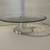Cake Stand, Vintage Pedestal Cake Stand, Clear Glass with Gold Trim, 8-1/2” x 2 thumbnail