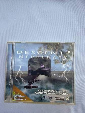 Descent 3: Mercenary PC 1999 — expansion pack, complete 1