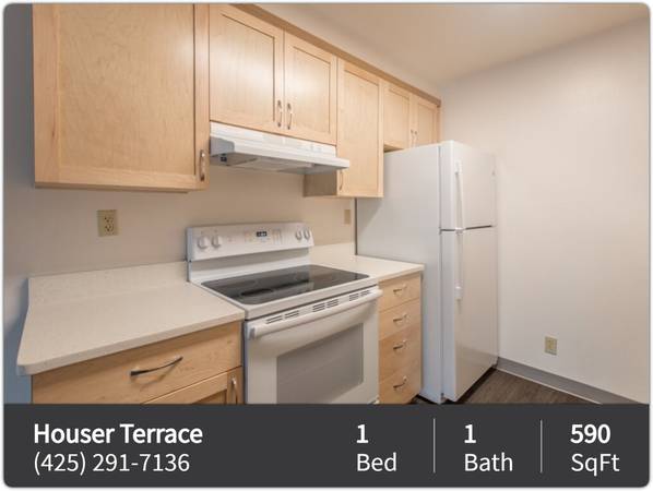 $1,050 / 1br - 590ft2 - Make less than $64k? Our affordable units may be for you! (Renton)64031137541891120