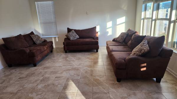 Brown Couch Set 1