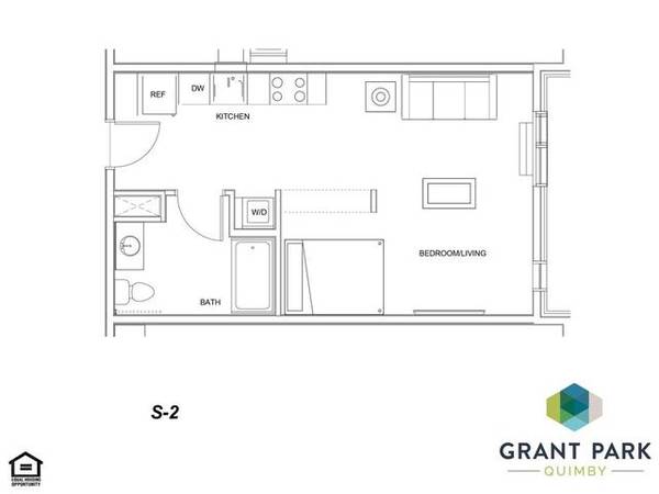 $1,374 / 489ft2 - On-site retail and services, On-site bike storage (Grant Park,Hollywood, NE Portland, Kerns)63842024956161121