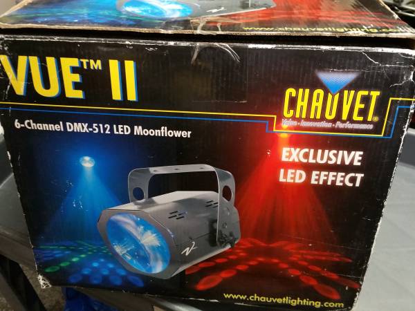 Chauvet Vue II Effect Light RGB DMX 6 Channel DMX-512 LED Moonflower E 1
