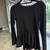 Alice + Olivia Black Long Sleeve Peplum Crew Neck Top 2 thumbnail