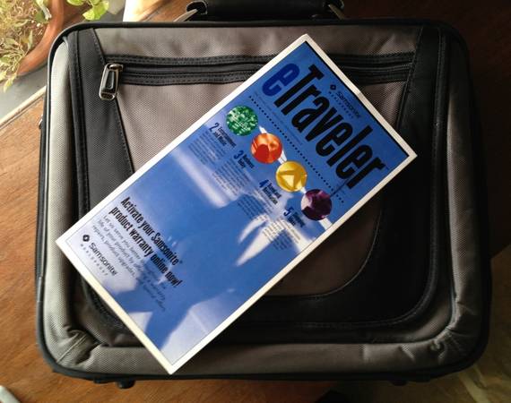 Notebook Carrier, soft-sided, electronics, traveler’s carrier 1