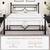 Queen Size Metal Platform Bed Frame/Vintage Iron-Art NEW/UNOPENED 4 thumbnail