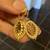 14K Gold Dangle Earrings with Beautiful Leaves Design 6 thumbnail