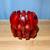VINTAGE 1980s CHERRY RED BAKELITE LUCITE PLASTIC STRETCHY BRACELET 3” 4 thumbnail
