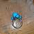 Authentic handmade Blue Rock turquoise Ring 2 thumbnail