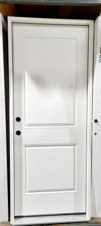 New 32" 2 Panel RH Inswing Fiberglass Exterior Entry Door 1