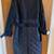 NEW Tags COACH Tonal Mixed Material Midnight Navy Trench Coat-Med-Retail $798 6 thumbnail