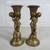 Cherubs Boy & Girl Solid Brass Candlestick Holders 7 3/8" Tall 1 thumbnail
