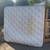 Free wood bookshelf , king size mattress, and small couch 2 thumbnail