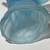 VINTAGE L.E. Smith frosted satin blue glass bird in flight figurine 7 thumbnail