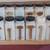 Vintage 1940s/1950s Griffiths milk glass spice jars, 12 jars plus 2 ti 3 thumbnail