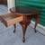Vintage Solid Cherry Oval Top Side Table w/Drawer 8 thumbnail