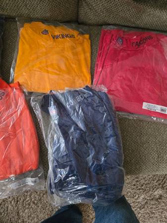 5 brand new NFL mock turtle neck shirts 1