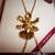 22K Gold Orchid Slider Necklace 2 thumbnail