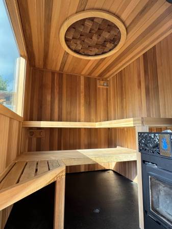 Professional Wood Fired Mobile Sauna - 18ft Trailer - $45,000 (Seattle)63471357072387120