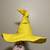 Felted yellow witch/wizard hat 2 thumbnail