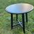 Black circular IKEA Kragsta coffee table & one matching end table 7 thumbnail