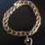 Yellow Gold  Charms Bracelet with One Heart Charm 1 thumbnail