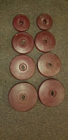 Vinyl weights for exercise lifting 1