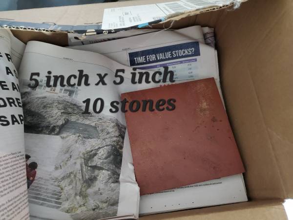 5" x 5"  Cooking Stones (10 Red cooking stones) 1