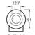 Fallshaw J Series Castor 100mm x 35mm Gray Poly Wheel 300kg Load-Rated 4 thumbnail