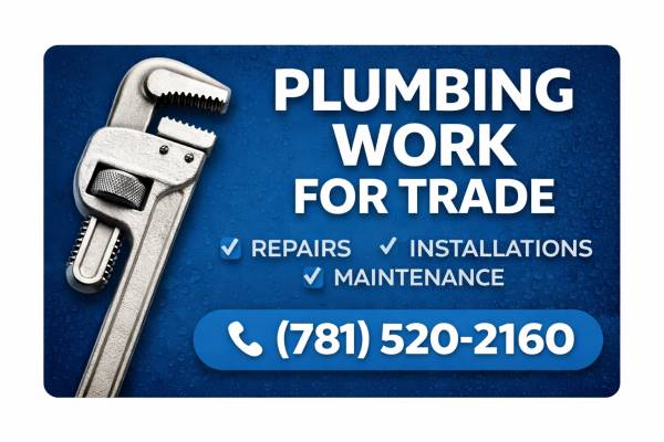Plumbing work for trade 1