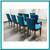 Mid 20th Century Heywood Wakefield Teal Dining Room Chairs, Set Of Eig 5 thumbnail