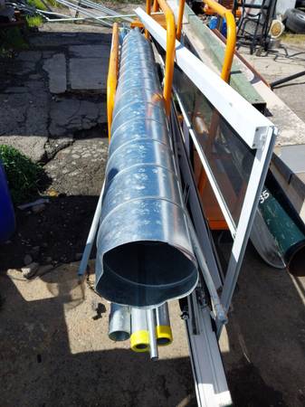 8"diameter by 6ft, vent pipe 1