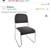 Stackable office Chair upholstered Reception chair $100 for 3 or $35 each addres 6 thumbnail