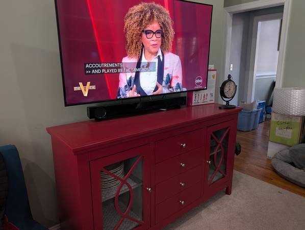Red Buffet/Console table 1