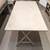 PAINTED WOOD TRESTLE TABLE W/ FOLDING BASE 2 thumbnail