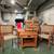 Post 1963 Loewenstein MCM bentwood chairs and solid oak table 1 thumbnail