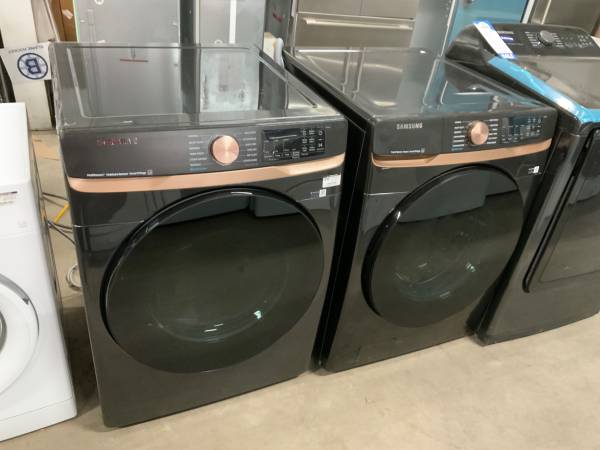 **SAMSUNG BLACK FRONT LOAD, ELECTRIC WASHER DRYER SET**ON SALE NOW** 1