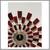 Kenneth Wingard Mid 20th Century Inspired Sunburst Wall Clock 6 thumbnail