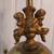 Vintage Hollywood Regency Style Brass Cherub Marble Fluted Glass Lamp 6 thumbnail