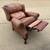 Bradington Young  Leather Chippendale Wingback Recliner Armchair Reclining Chair 7 thumbnail