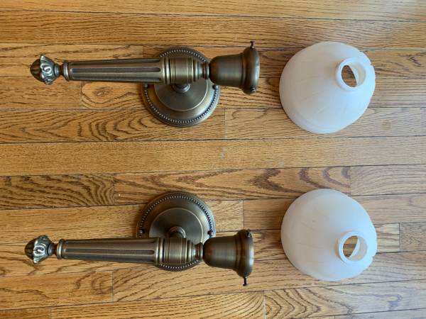 Brass Sconces Pair 1