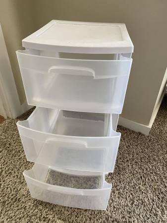 Sterilite 3 Drawer Wide Cart  Organizer 1
