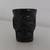 Black Ceramic Head Skull SHOT GLASS Drink Drinking Onyx 3 thumbnail