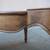 French Provincial Kidney-Shaped Leather-Top Cherry-Wood Coffee Table 20 thumbnail
