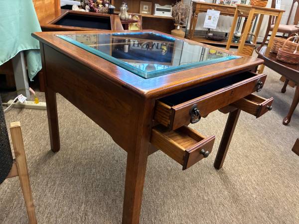 Bob Timberlake solid cherry display end table 1