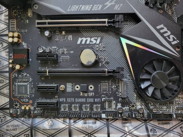 MSI MPG X570 GAMING EDGE WIFI Socket AM4 AMD Ryzen Motherboard - $150 (Raleigh)63440882304771123