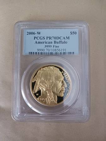 2006 W -  Gold Buffalo  PROOF 70DCAM - PCGS 1