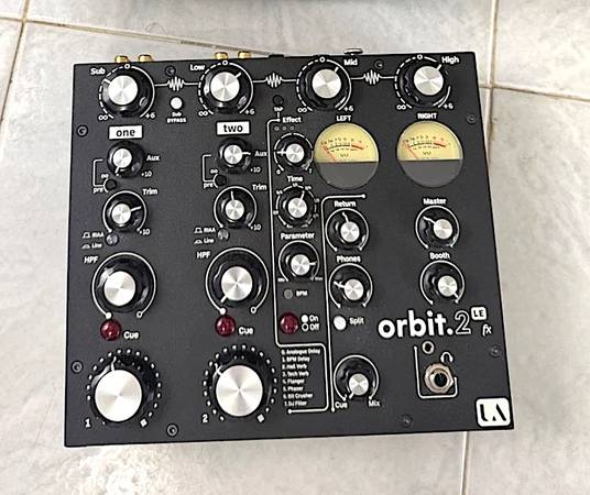 Union Audio orbit.2 LE FX 2-Channel Rotary DJ Mixer w 4 Way Isolator 1