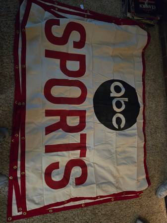 Original 1960s-70s ABC SPORTS banner 1